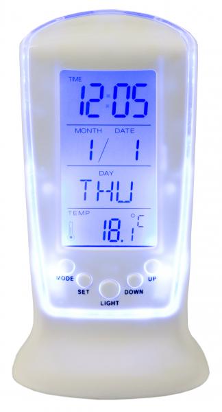 Uhr LED  mit Kalender und Temperatur